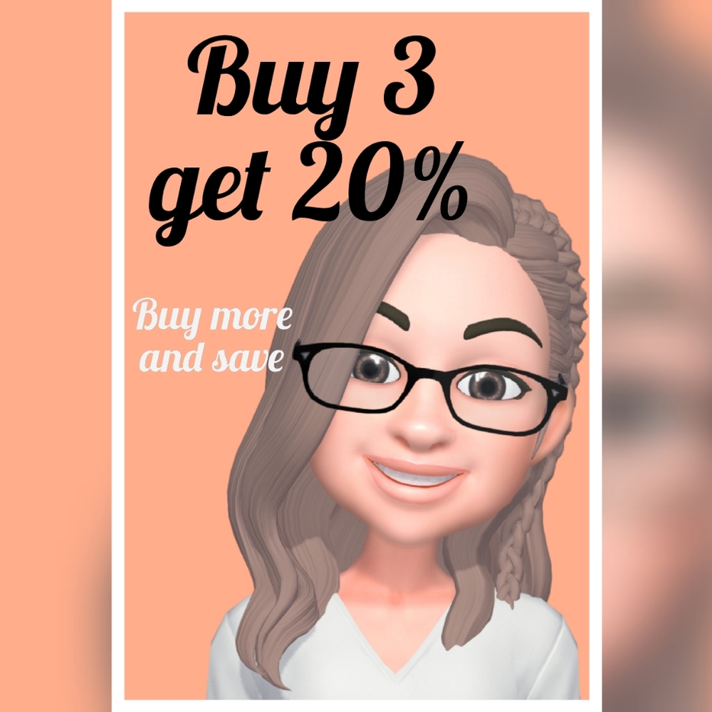 Buy any 3 get 20% off